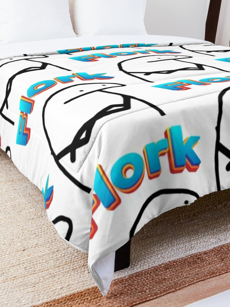 Fuuny Flork Cool Flork Comforter By Krisloudesign Redbubble 