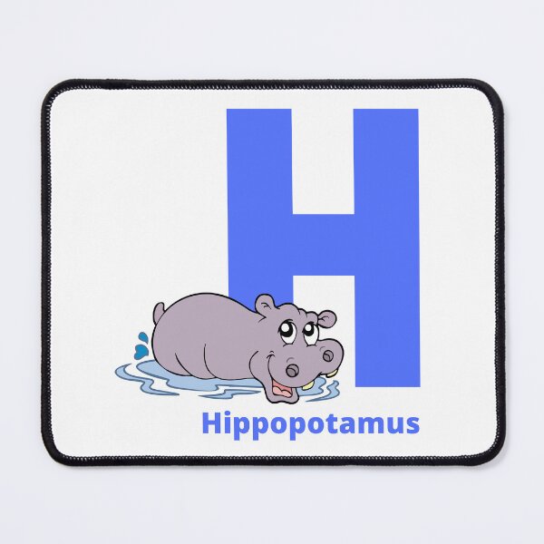 Item preview, H for Hippopotamus - Alphabet and Animals designed and sold by CherieTree.