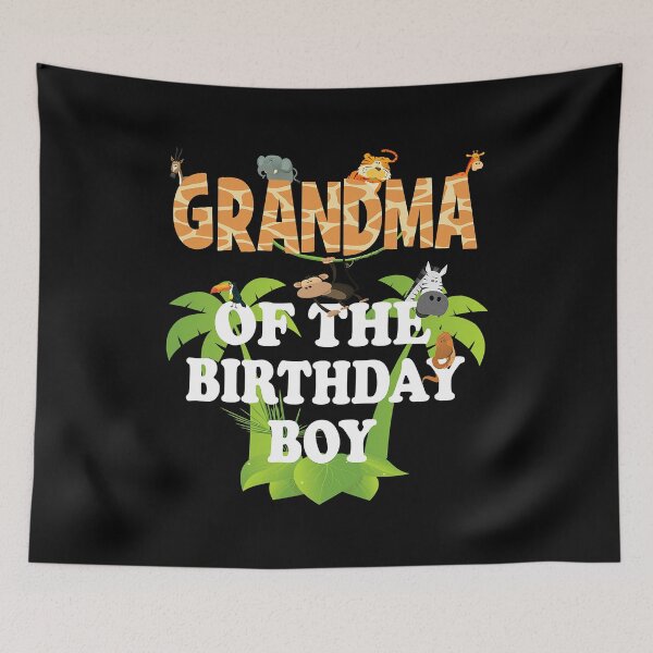 Item preview, Grandma Of The Birthday Boy Zoo Theme Animal Party designed and sold by PameGraha.