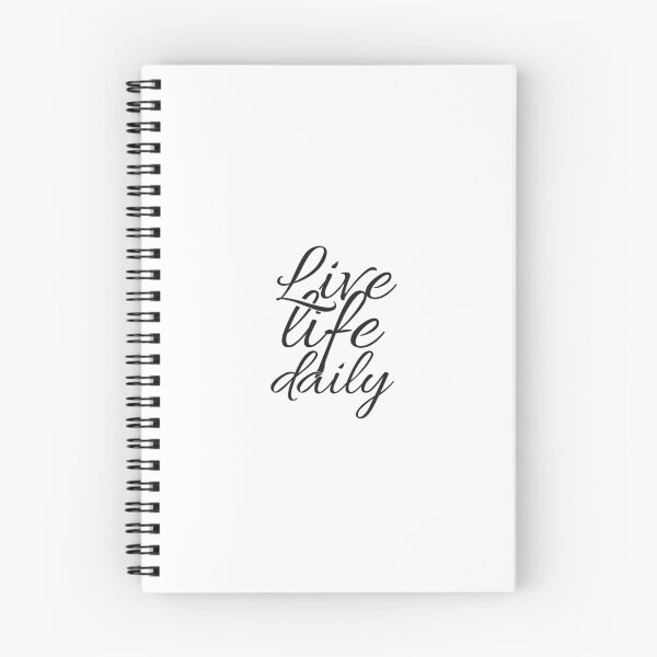 Item preview, Live life daily designed and sold by Minimalist Quotes and Sayings.