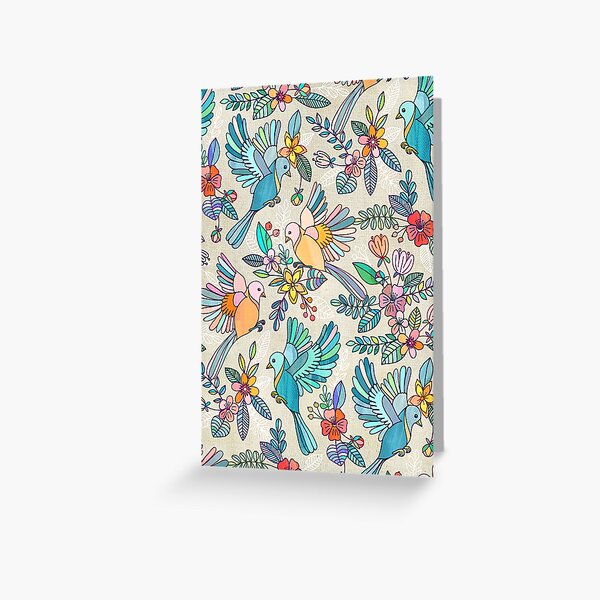 Whimsical Summer Flight Greeting Card