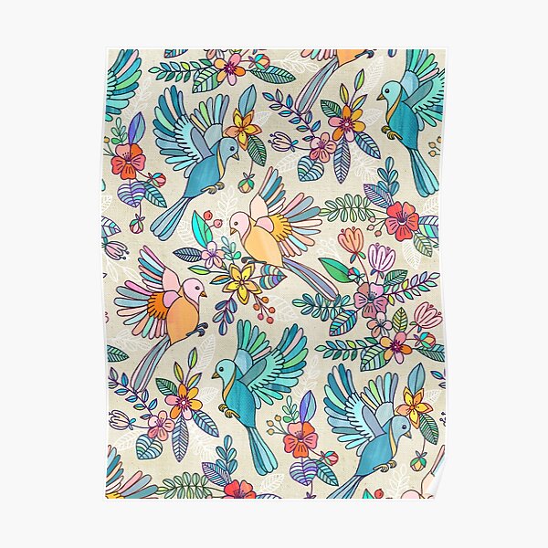 Whimsical Summer Flight Poster