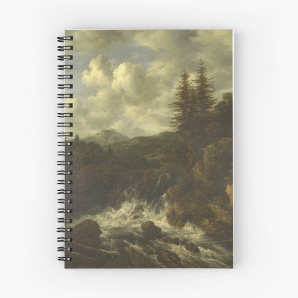 Item preview, Jacob Van Ruisdael - A Landscape With A Waterfall And A Castle On A Hill designed and sold by artcenter.