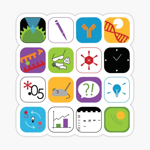 scientific skills and techniques Sticker