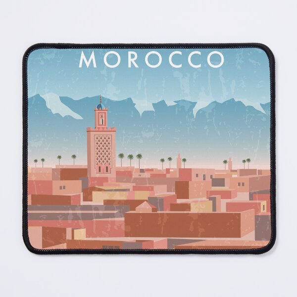 Item preview, Morocco, Marrakech - Retro travel minimalistic poster designed and sold by GreekTavern1979.