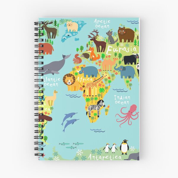 Item preview, World Animal Map designed and sold by Moloko88.