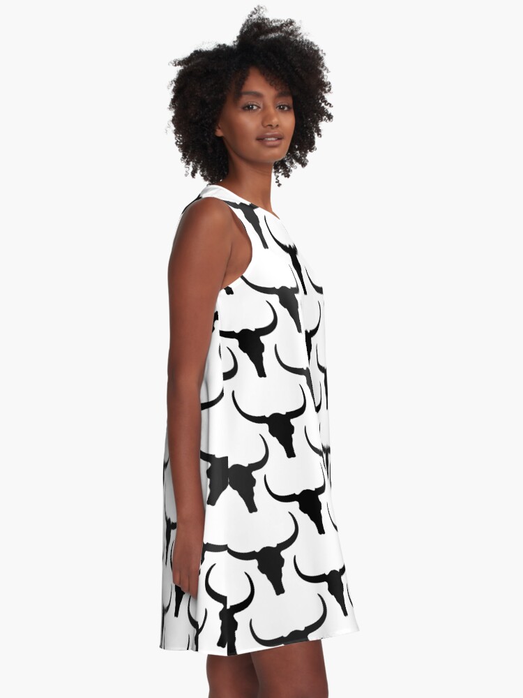 Alternate view of Longhorn Skull A-Line Dress