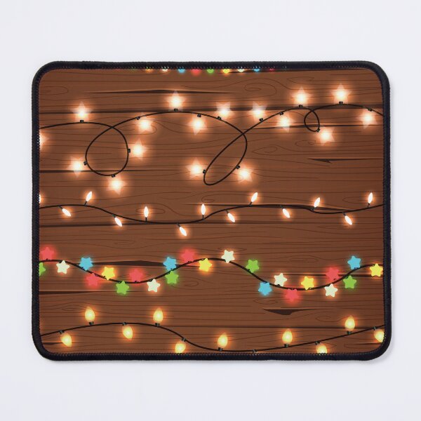 Item preview, Christmas Lights on Wooden Barn Planks designed and sold by Pink Pineapple Works.