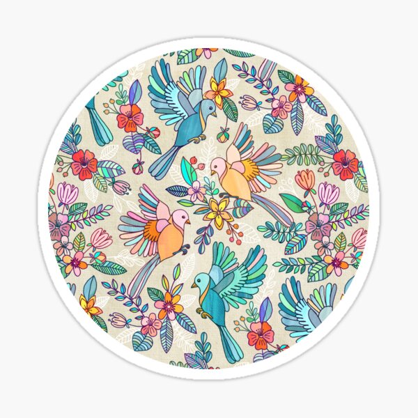 Whimsical Summer Flight Sticker