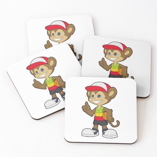 Item preview, Monkey as Basketball player with Basketball designed and sold by Snabdesign84.