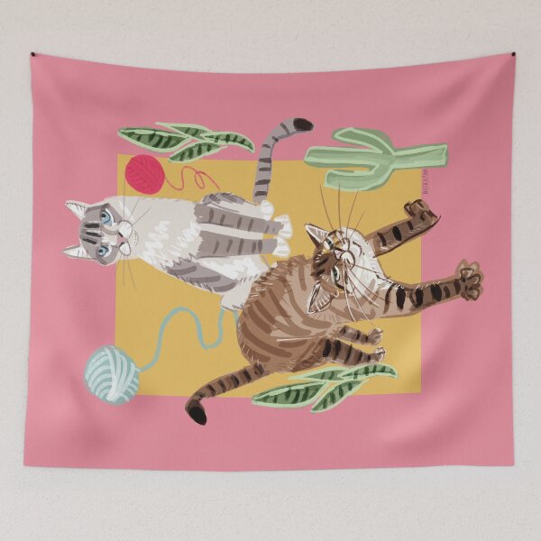 Item preview, Cats Whiskers and Yarn Pink designed and sold by belettelepink.