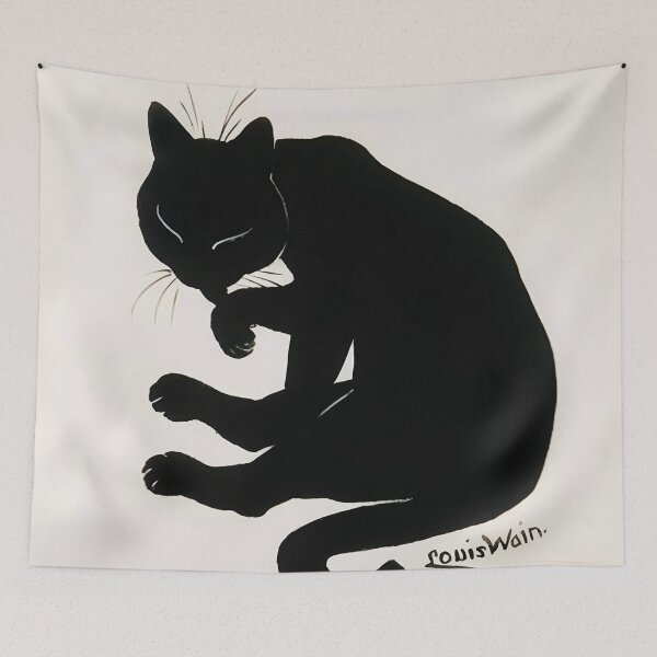 Item preview, Cat by Louis Wain designed and sold by WonderweissStudio.