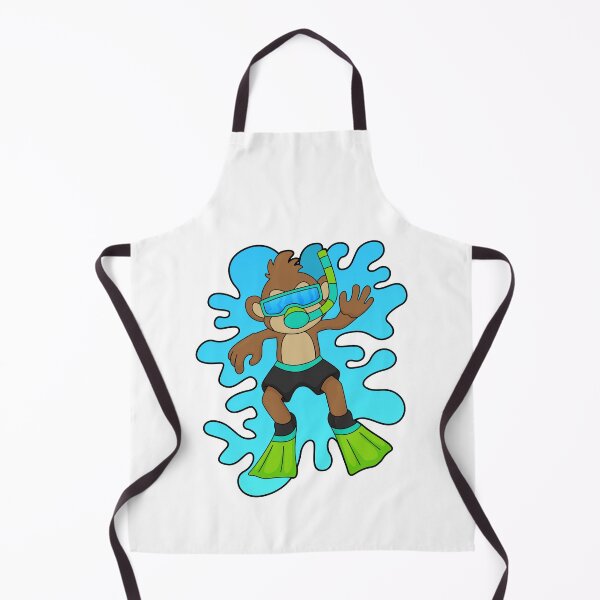 Item preview, Monkey as Diver with Snorkel designed and sold by Snabdesign84.