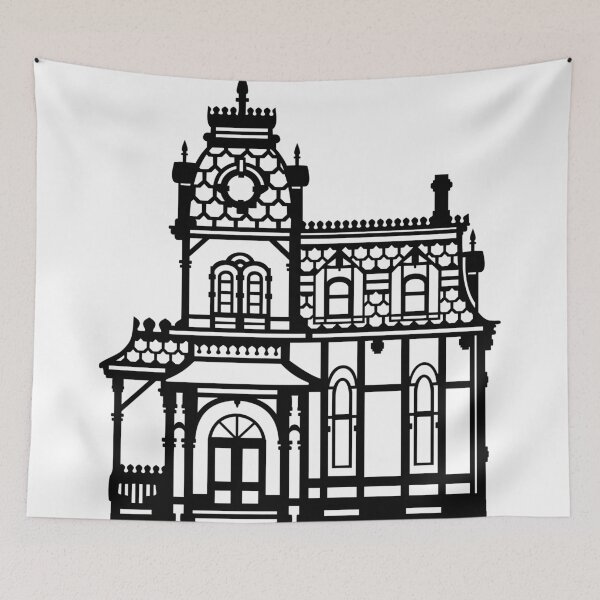 Item preview, Victorian House - black & white designed and sold by XOOXOO.