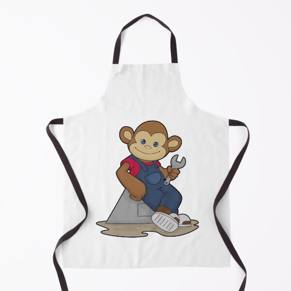 Item preview, Monkey as Mechanic with Wrench designed and sold by Snabdesign84.