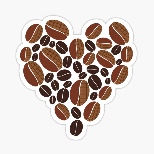 Chocolate and Coffee Love Sticker