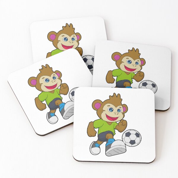 Item preview, Monkey as Soccer player with Soccer designed and sold by Snabdesign84.