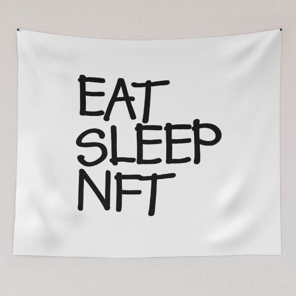 Item preview, eat sleep nft black designed and sold by frankuffmann.