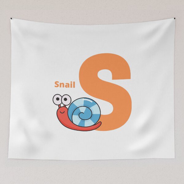 Item preview, S for Snail - Alphabet and Animals designed and sold by CherieTree.