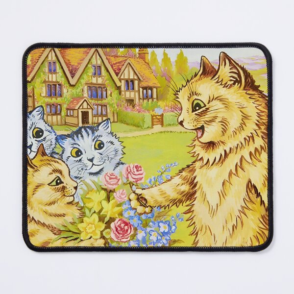 Item preview, Family in the Garden by Louis Wain designed and sold by WonderweissStudio.