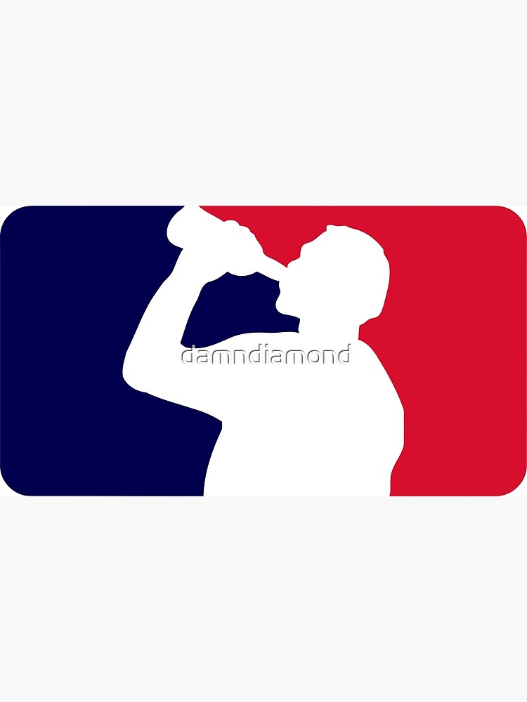 Major League Drinking Funny Major League Baseball Mlb Parody Logo