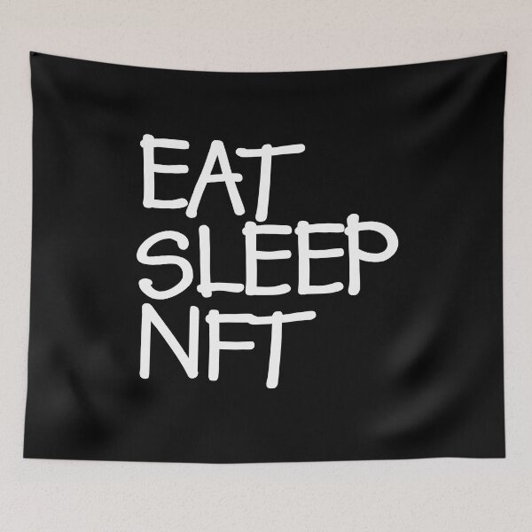 Item preview, eat sleep nft white designed and sold by frankuffmann.