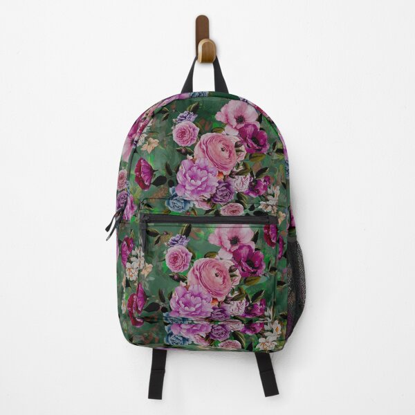Artikelvorschau, Stilvolles blühendes Blumenparadies, Rosen und Blumen, botanisches Muster, Blumenillustration, Pflanzenmuster, grüne Blumen entworfen und verkauft von ZeinabTaha.