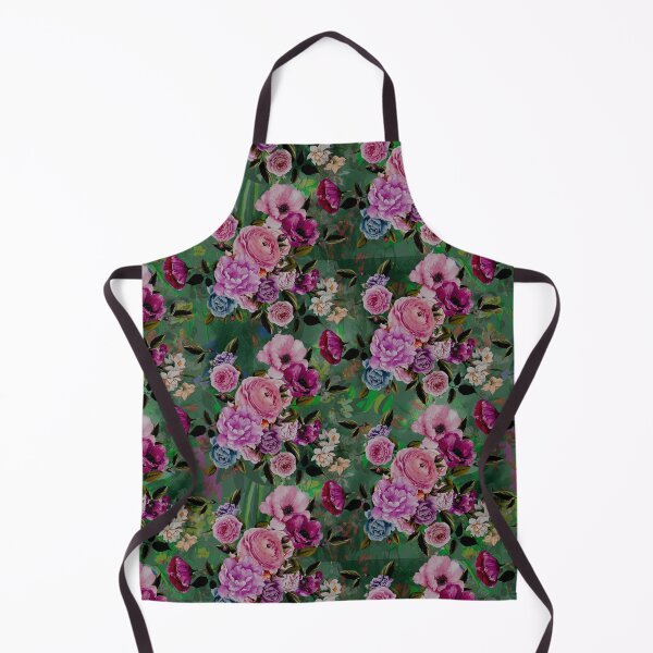 Artikelvorschau, Stilvolles blühendes Blumenparadies, Rosen und Blumen, botanisches Muster, Blumenillustration, Pflanzenmuster, grüne Blumen entworfen und verkauft von ZeinabTaha.
