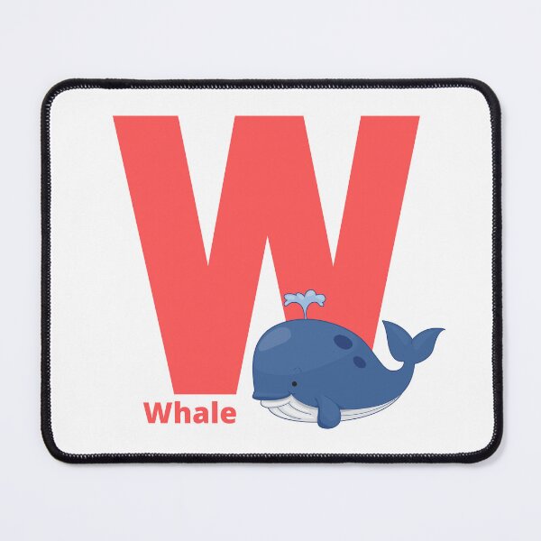 Item preview, W for Whale - Alphabet and Animals designed and sold by CherieTree.