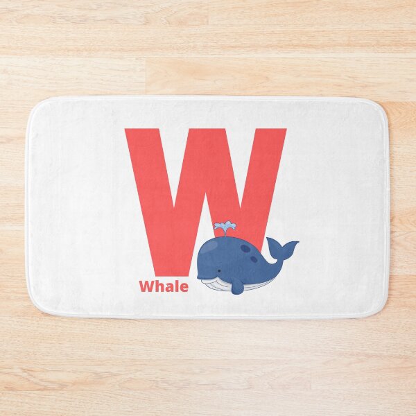 Item preview, W for Whale - Alphabet and Animals designed and sold by CherieTree.