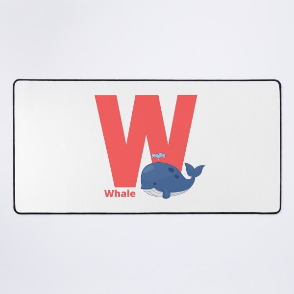 Item preview, W for Whale - Alphabet and Animals designed and sold by CherieTree.