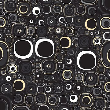 Artwork thumbnail, Abstract Rounded Square Multicolored Pattern by risingrocket