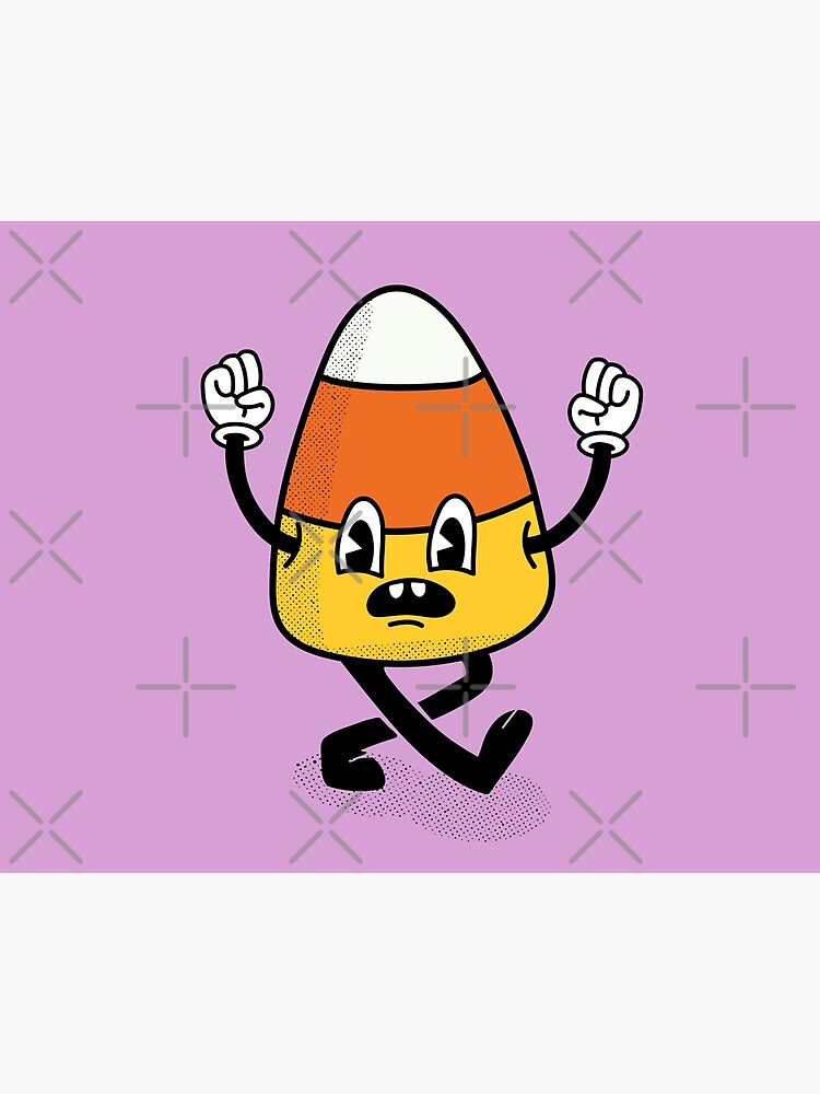 &ldquo;Angry Little Candy Corn - Halloween Sticker&rdquo; Canvas Print for Sale by