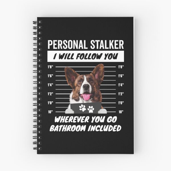 Item preview, Personal Stalker Dog – Brindle Cardigan Welsh Corgi designed and sold by More Cute Dogs.