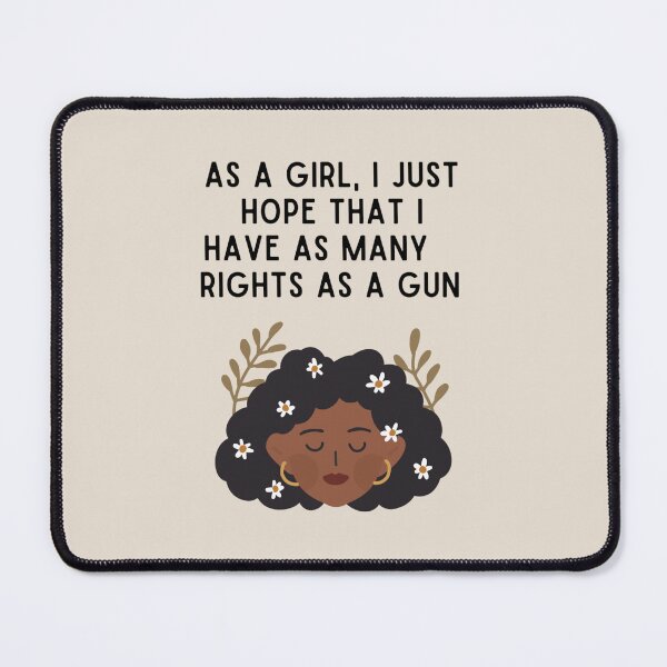 Item preview,  AS A GIRL I JUST HOPE THAT I HAVE AS MANY RIGHTS | Pro Choice | abortion rights  | pro abortion | roe vs wade designed and sold by Giovanni's  Brown Quotes.