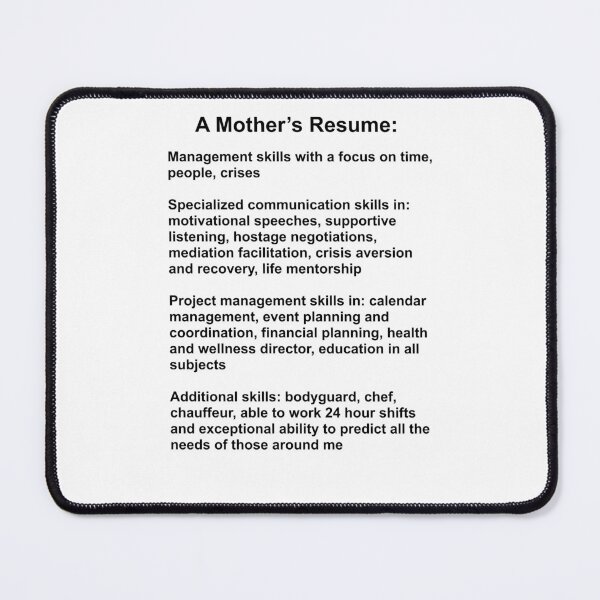Item preview, A mothers resume designed and sold by MamaShop117.