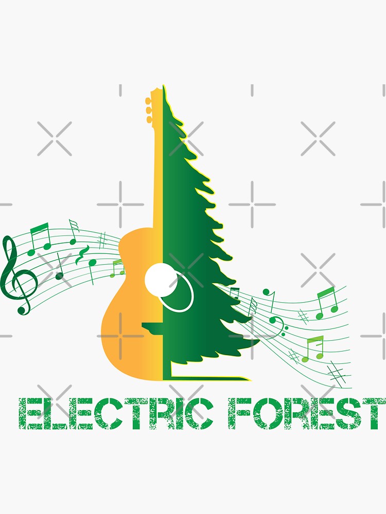 "Electric Forest" Sticker for Sale by smkworld Redbubble