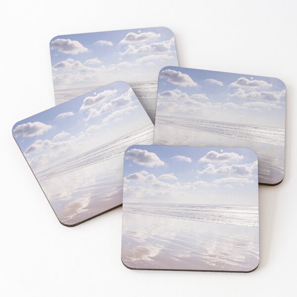 Item preview, Sky reflections at Saunton Sands beach, Devon designed and sold by Zoe Power.