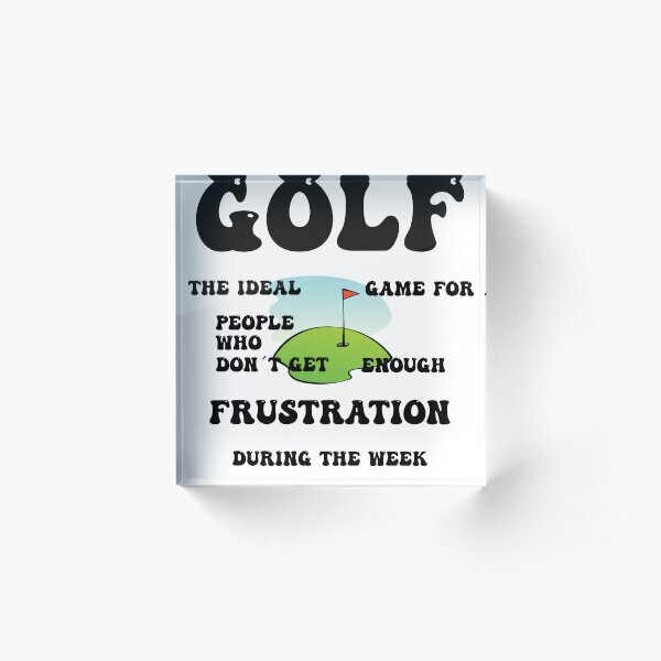 Item preview, golf frustration green black designed and sold by frankuffmann.
