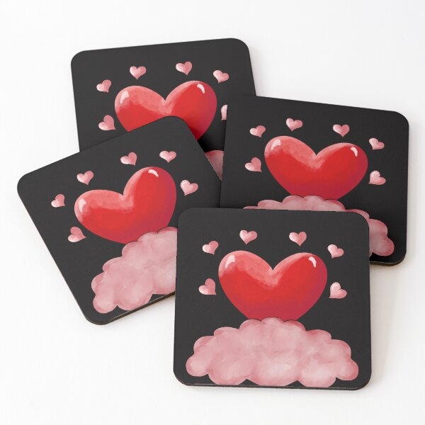 Item preview, Hearts on Clouds Dark designed and sold by LadyTaneli.