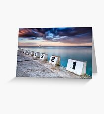 Merewether Ocean Baths - The Starting Blocks Greeting Card