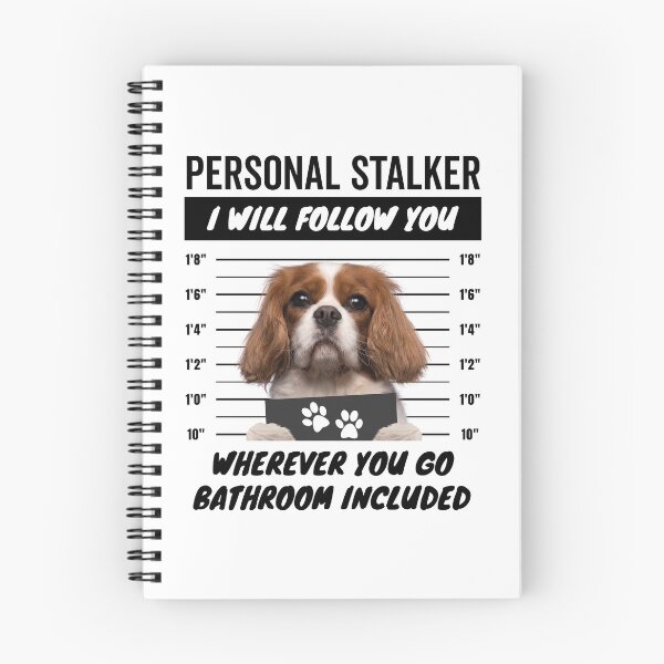 Item preview, Personal Stalker Dog – Blenheim Cavalier King Charles Spaniel designed and sold by More Cute Dogs.
