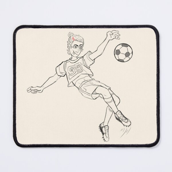 Item preview, Erin playing football designed and sold by Dia.bo1ical.