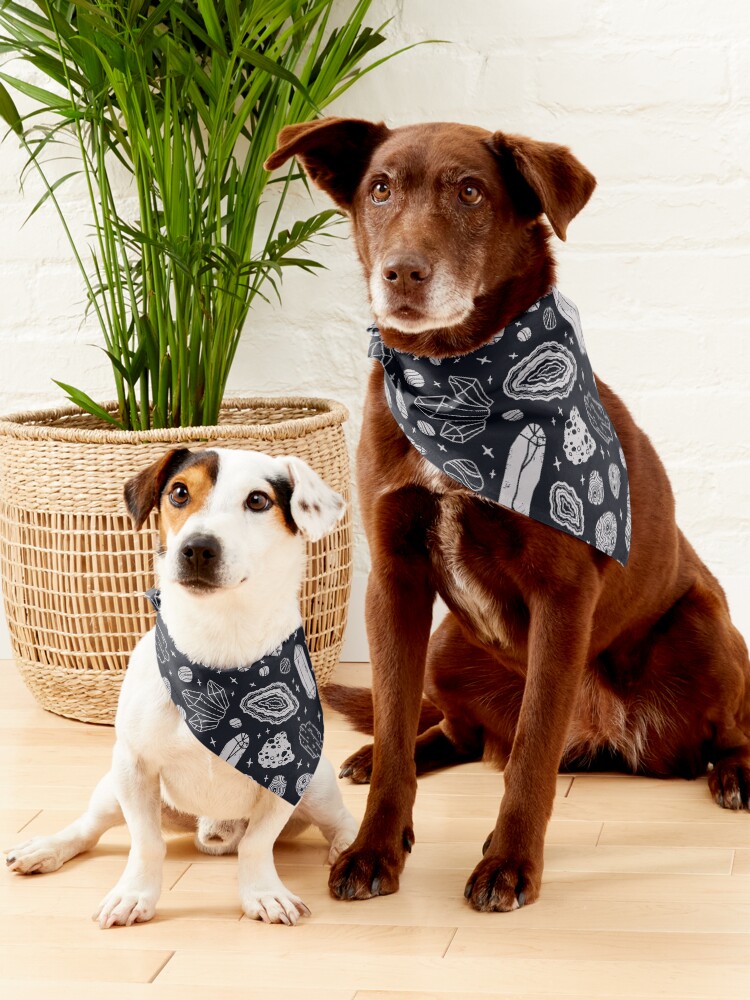 Thumbnail 5 of 6, Pet Bandana, Crystal Collection: Moonstone designed and sold by Camille Chew.