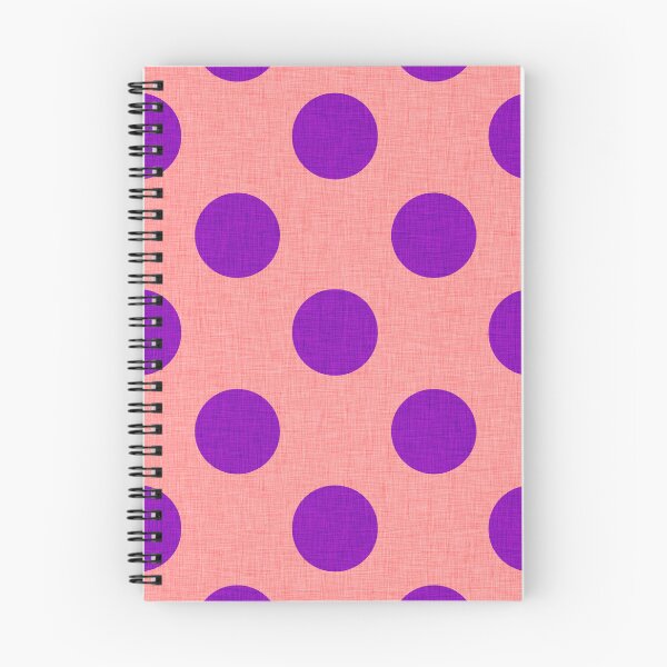 Item preview, Purple on Coral Big Dots | Cherie's Art designed and sold by CheriesArt.