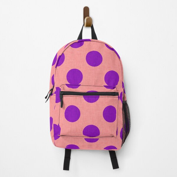 Item preview, Purple on Coral Big Dots | Cherie's Art designed and sold by CheriesArt.