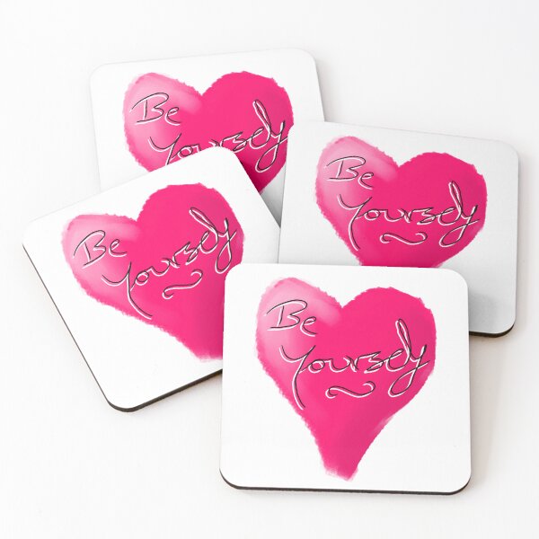 Item preview, Be Yourself Heart Slogan designed and sold by DuckvilleStudio.
