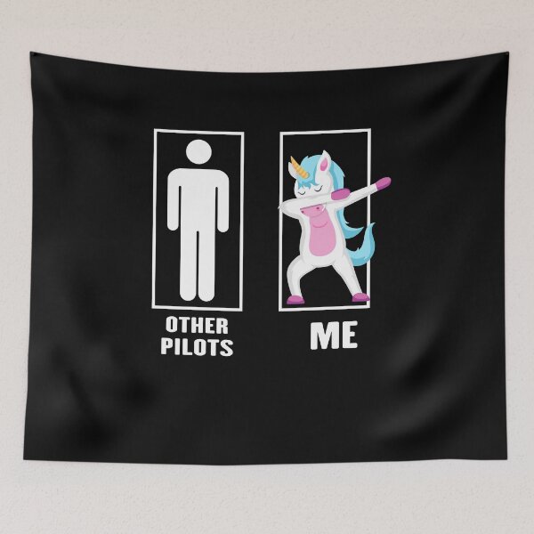 Item preview, Funny Unicorn Dabbing Other pilot Me,Other pilot Me Funny Unicorn Dabbing, pilot Unicorn, pilot Dad Husband Birthday Christmas Gift designed and sold by xlnv.