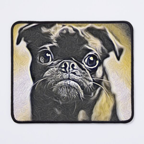 Item preview, Realistic Portrait Puppy Pug Life Fine Art designed and sold by TheWildFlix.