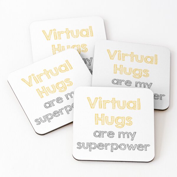 Item preview, Virtual hugs are my superpower designed and sold by Alltooclose.
